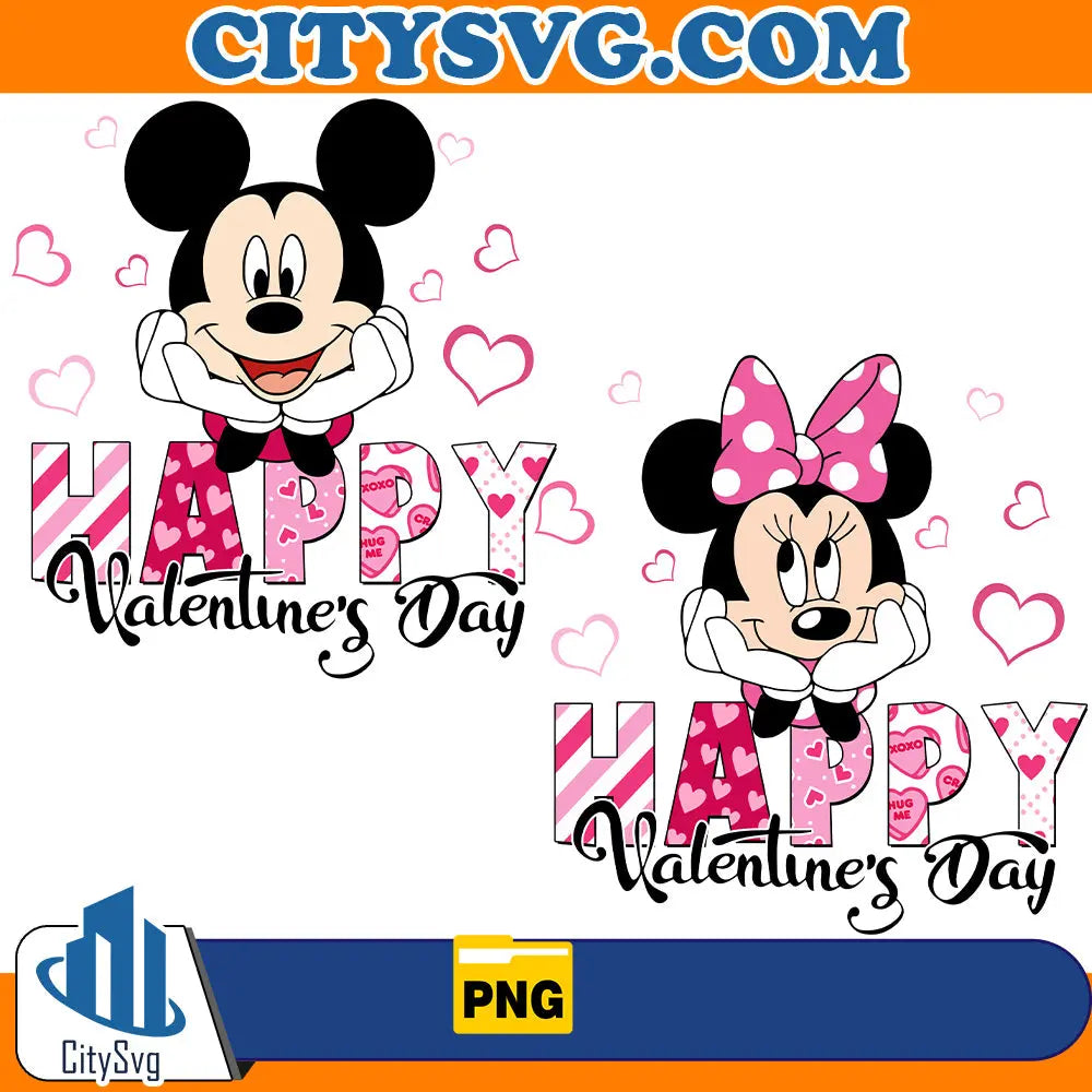 MickeyMinnieHappyValentineDayPng