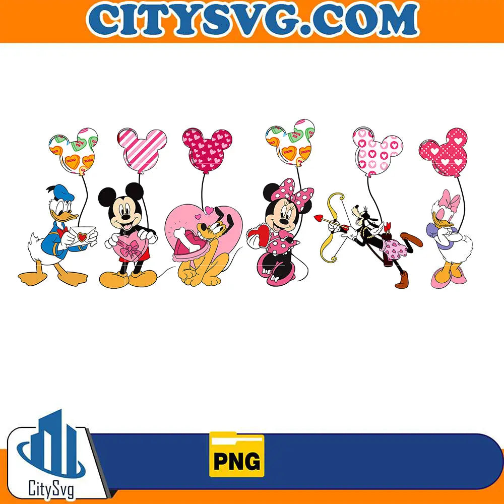 MickeyMouseAndDisneyFriendsValentinePng