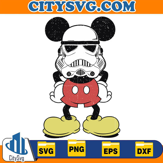 Mickey Mouse Storm Trooper Svg