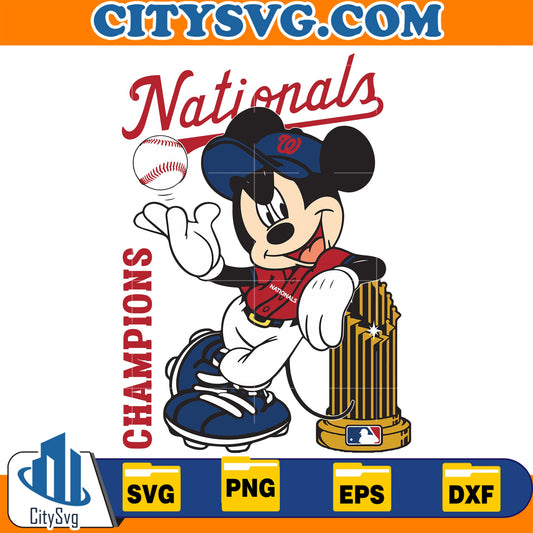 Mickey Nationals Champions Svg CitySvg