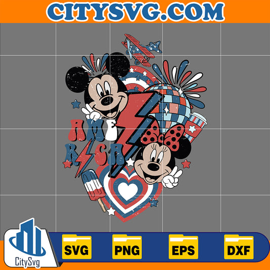 Mickey_MinnieAmerica4thofJulySvg