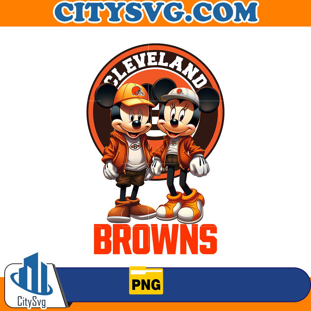 Mickey Minnie Cleveland Browns Png