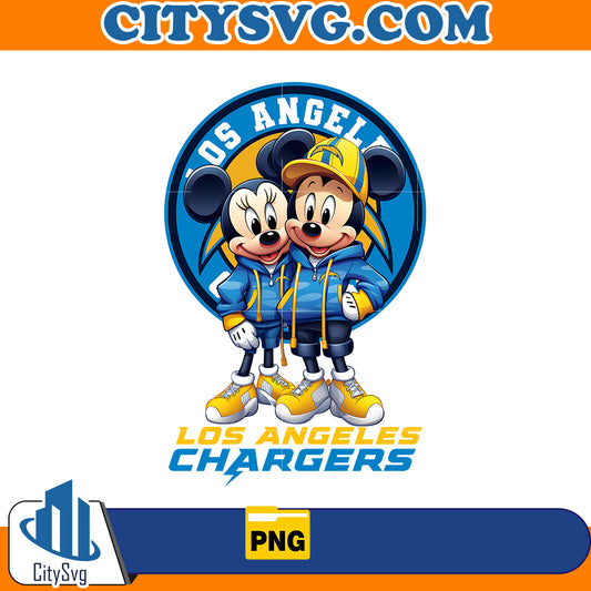 Mickey Minnie Los Angeles Chargers Png