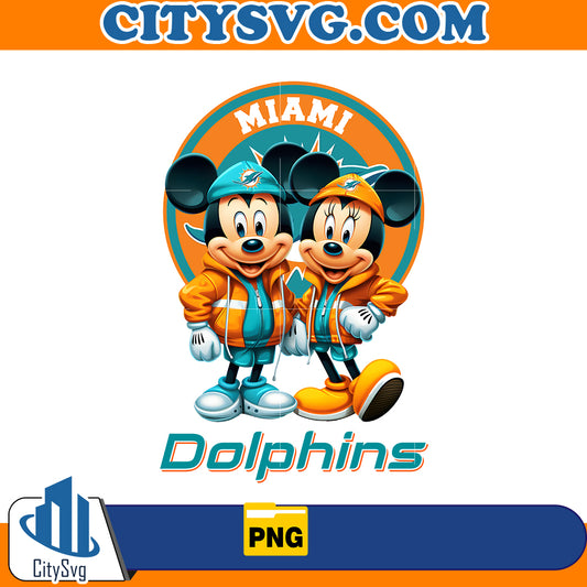 Mickey Minnie Miami Dolphins Png