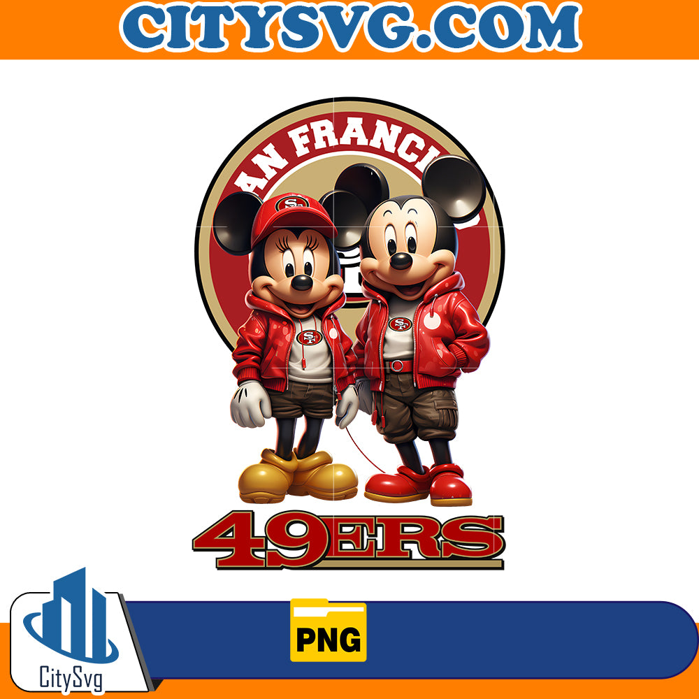 Mickey Minnie San Francisco 49ers Png