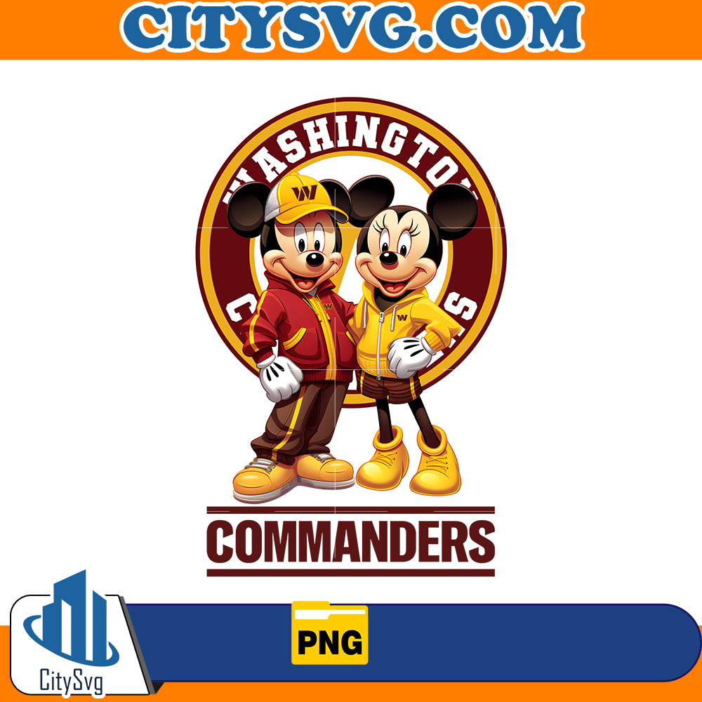 Mickey Minnie Washington Commanders Png