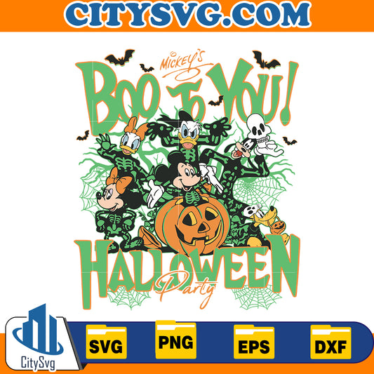 Mickeys Boo To You Halloween Party Svg