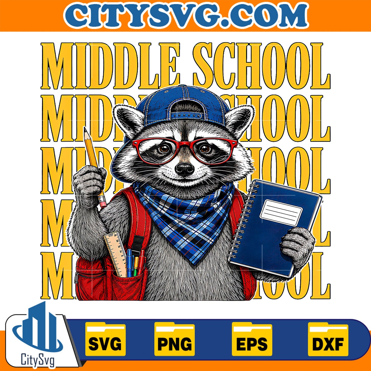 Middle-School-Teacher-Feral-Raccoon-Student-Back-To-School-Svg