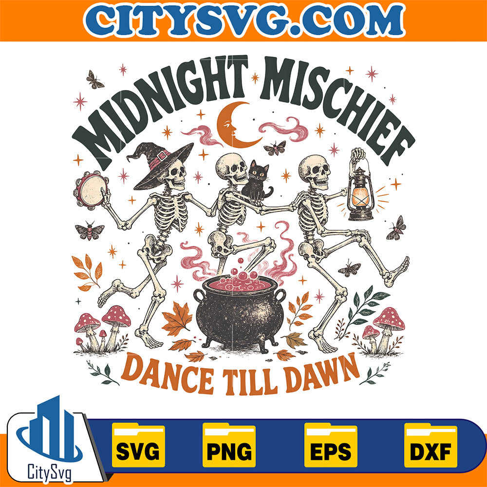 Midnight-Skeleton-Conga-Around-The-Cauldron-Svg