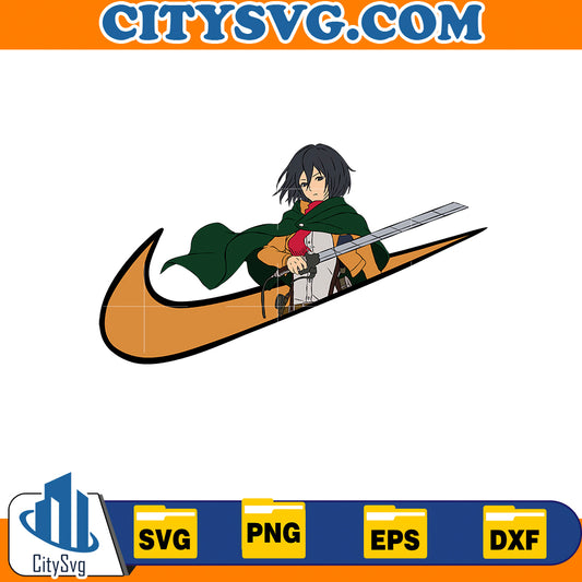 Mikasa Ackerman Ni ke svg, Digital Download