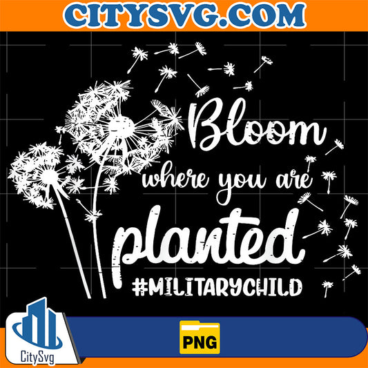 Military-Kid-Dandelion-Bloom-Where-They-re-Planted-Png