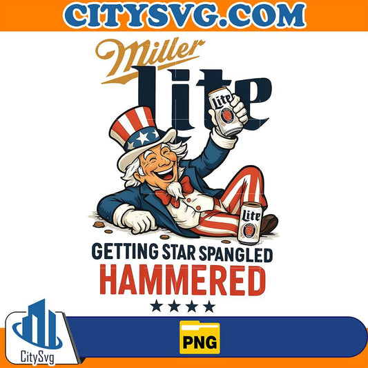 Miller-Lite-Getting-Star-Spangled-Hammered-Png