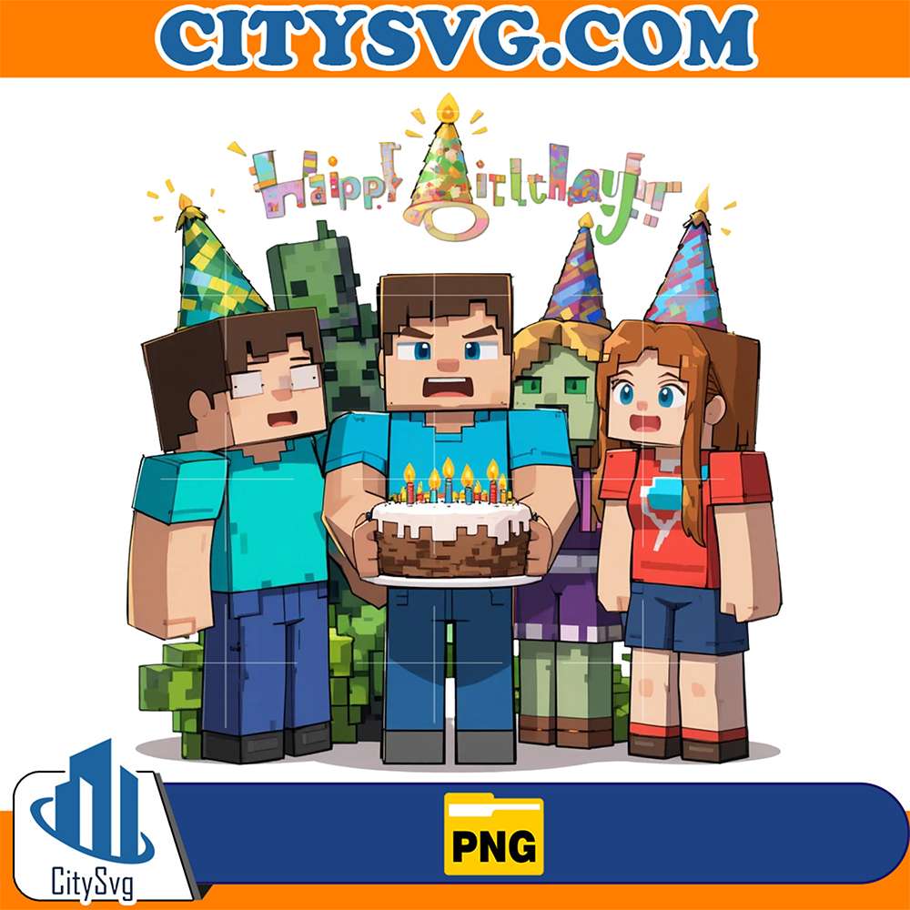 Minecraft-Family-Happy-Birthday-Png
