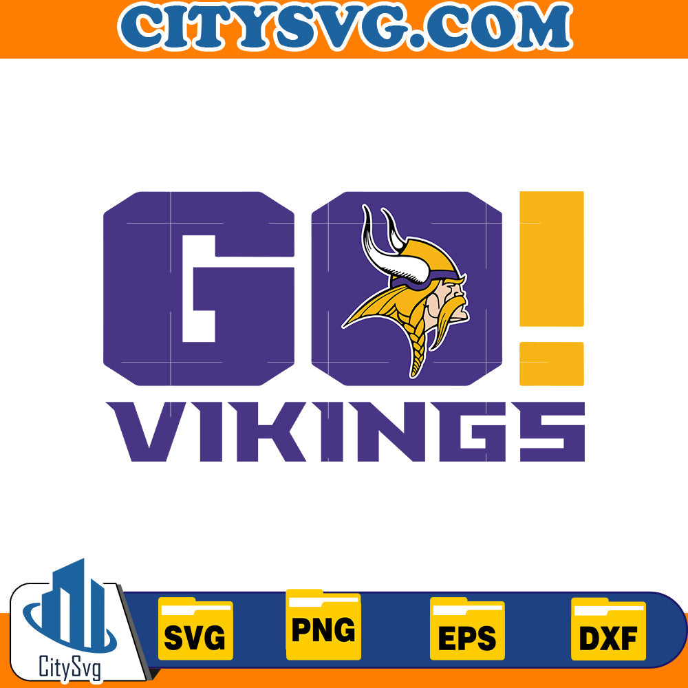 Go Minnesota Vikings Svg