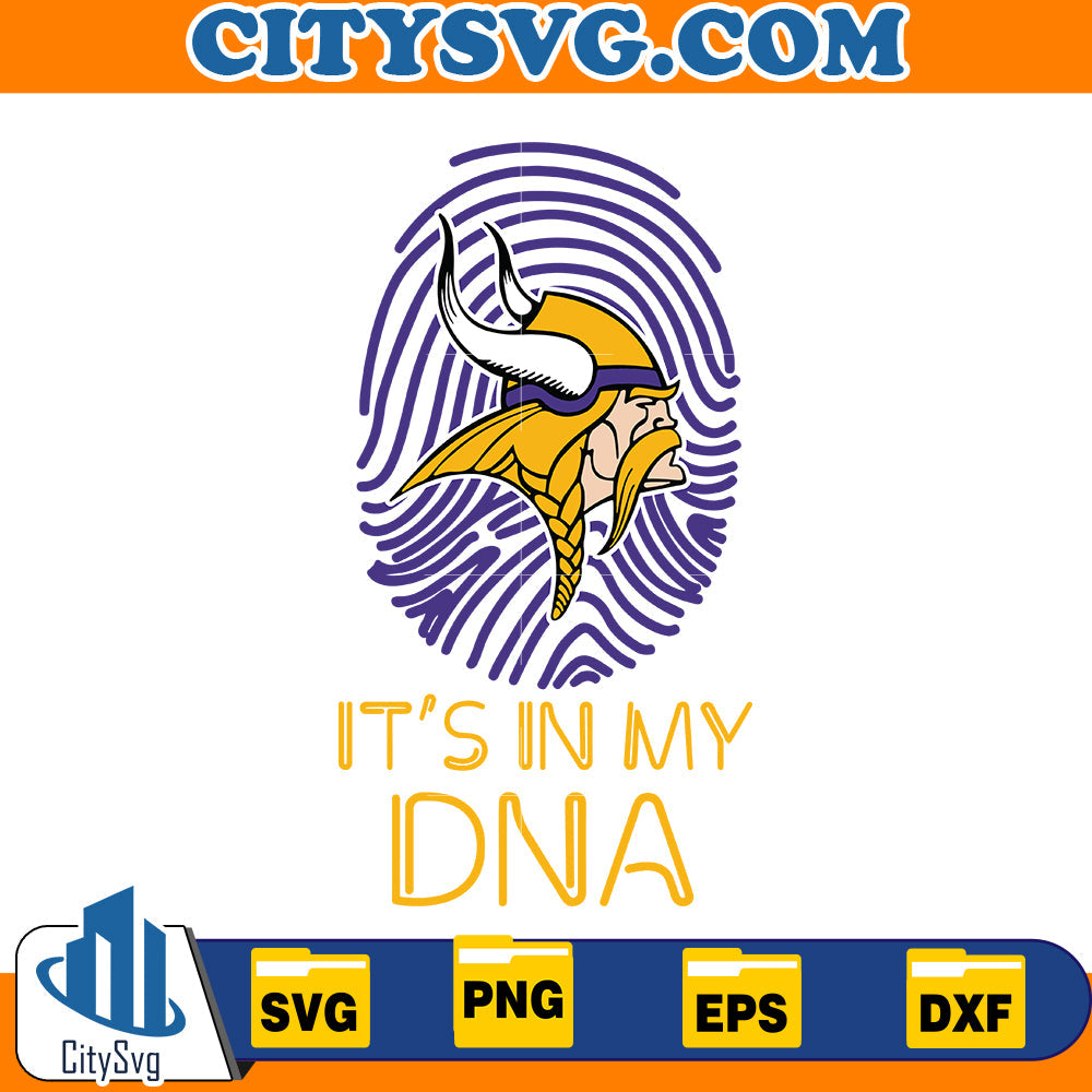 It' in my DNA Minnesota Vikings Svg