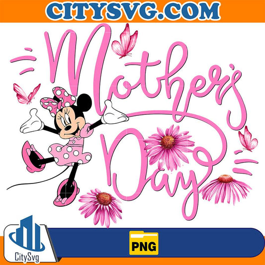 Minnie-Mother-Day-Floral-Png