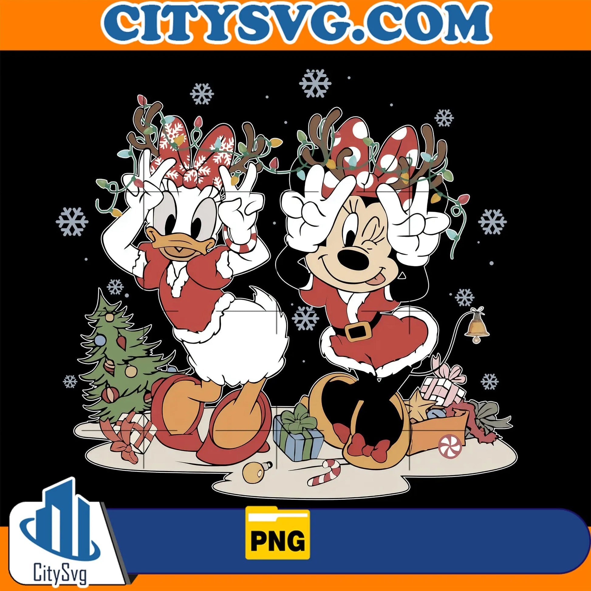 MinnieAndDaisyDisneyChristmasPng