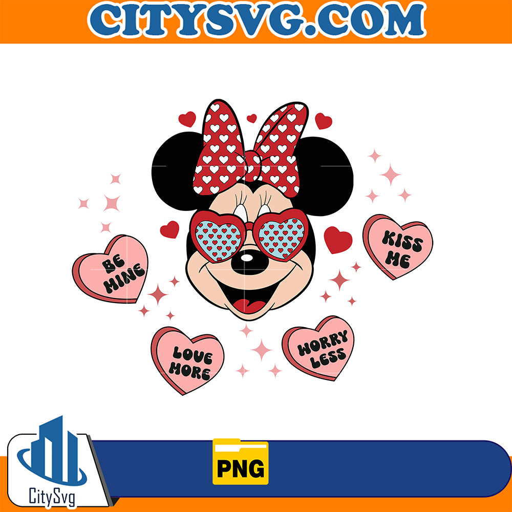 MinnieMouseValentineHeartsLovePng