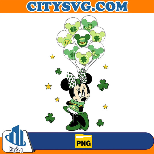 MinnieStPatricksDayBalloonsPng