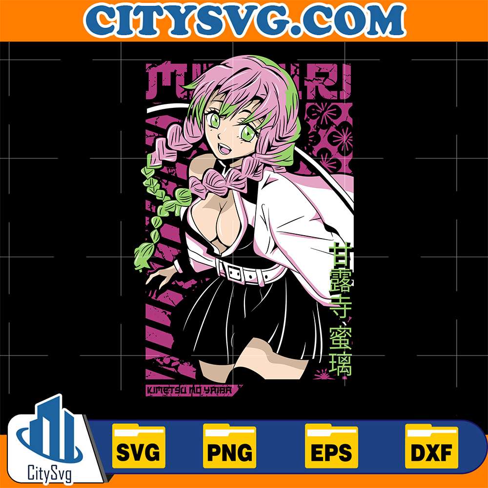 Mitsuri-Kanroji-Demon-Slayer-Svg-1