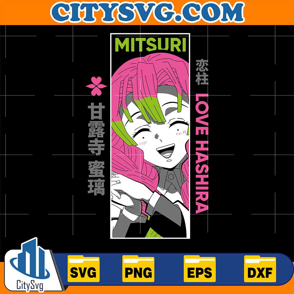 Mitsuri-Kanroji-Demon-Slayer-Svg