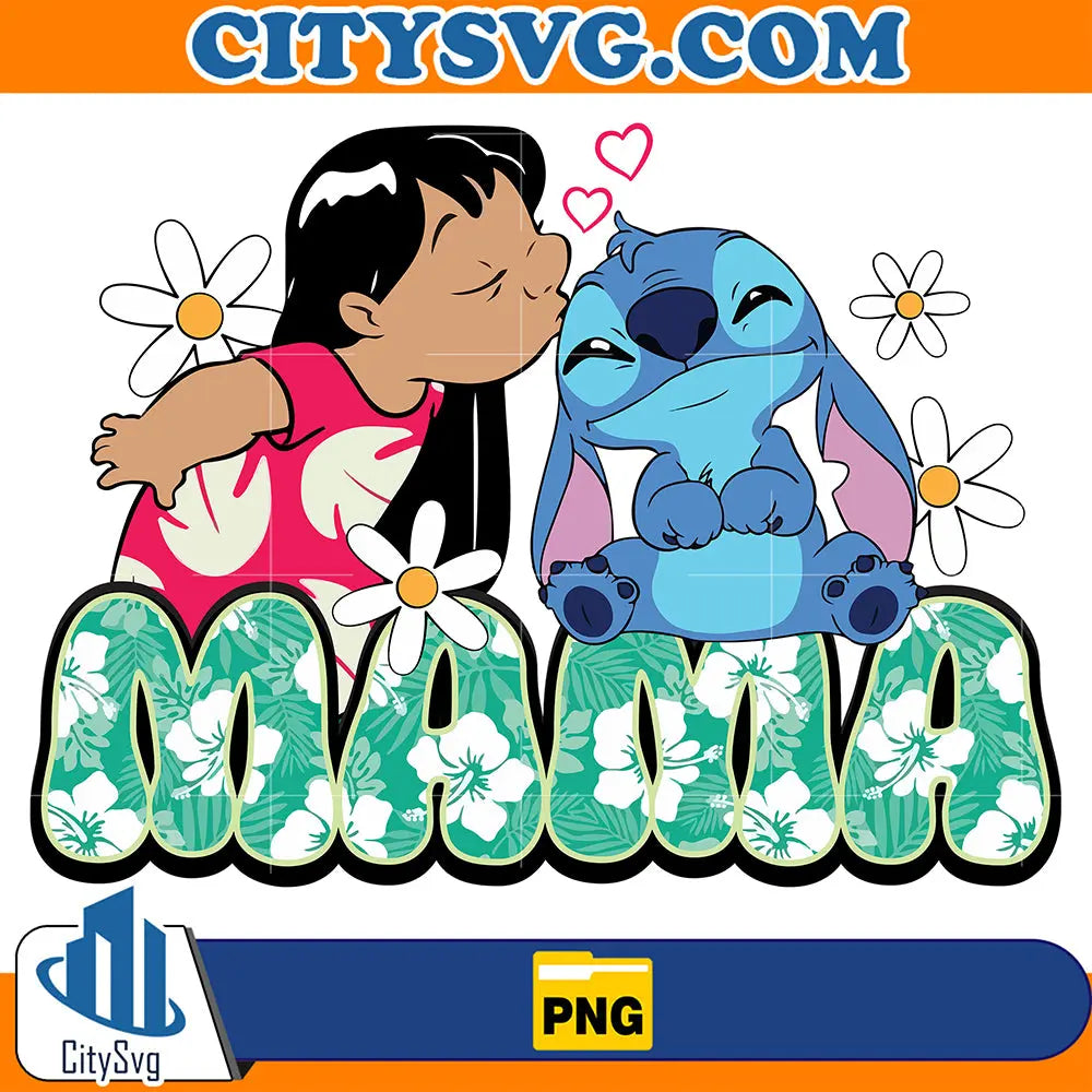 MoanaAndStitchMamaPng
