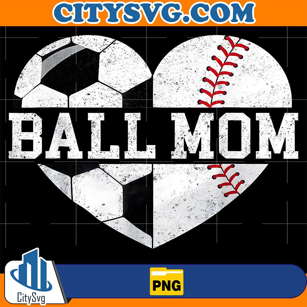 Mom-Of-Both-Heart-Soccer-Baseball-Sports-Png