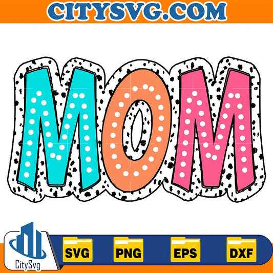 MomBrightDoodleDalmatianDotsSvg