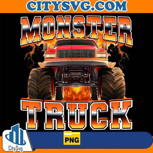Monster-Truck-Offroad-Flames-Png