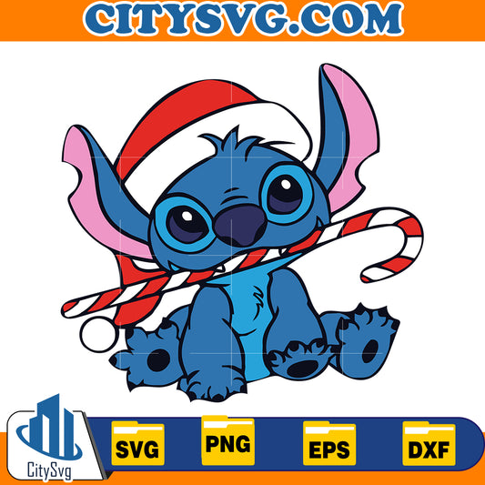 Merry Stitchmas Candy Svg