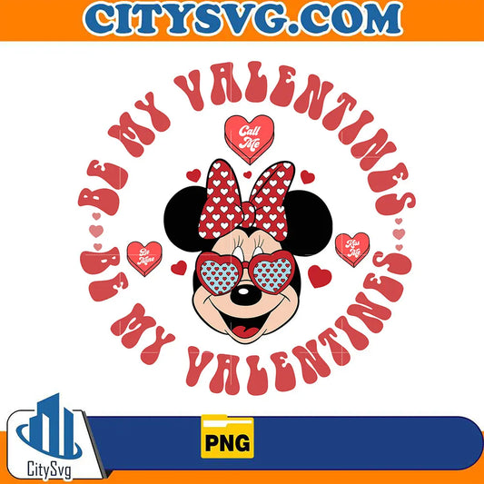 MouseMinnieBeMyValentinesPng
