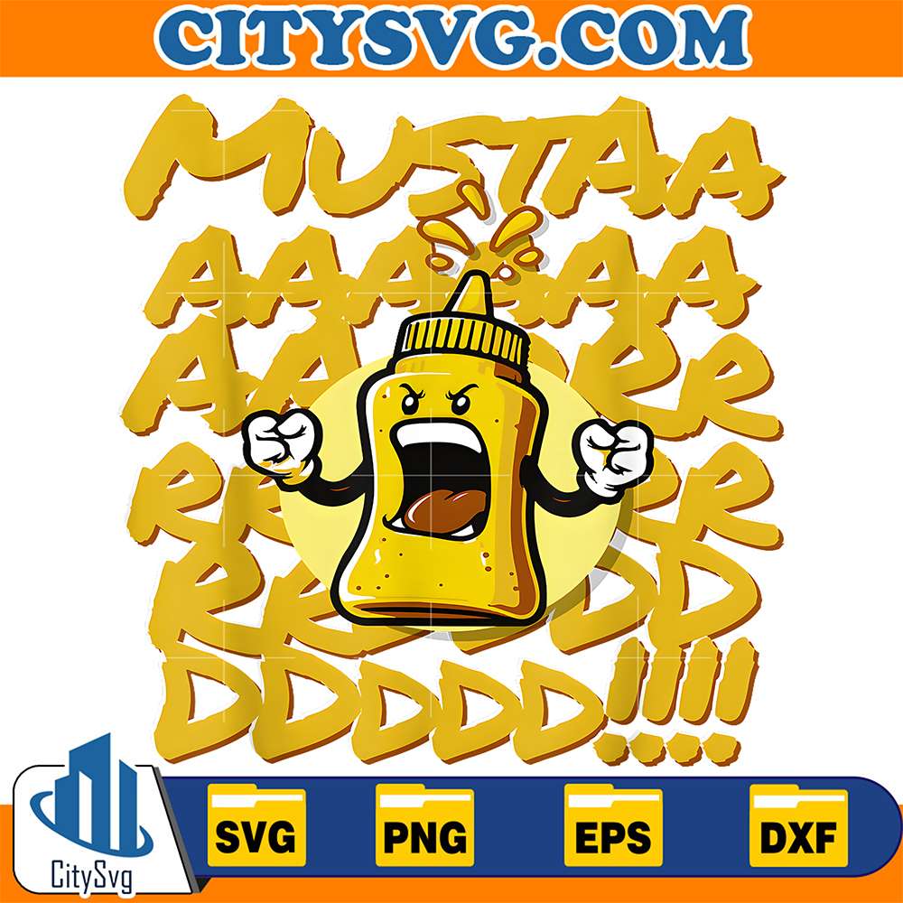 Mustard-Bottle-Scream-Svg