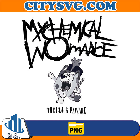 My-Chemical-Nomance-The-Black-Pawade-Funny-Parody-Punk-Cat-Png