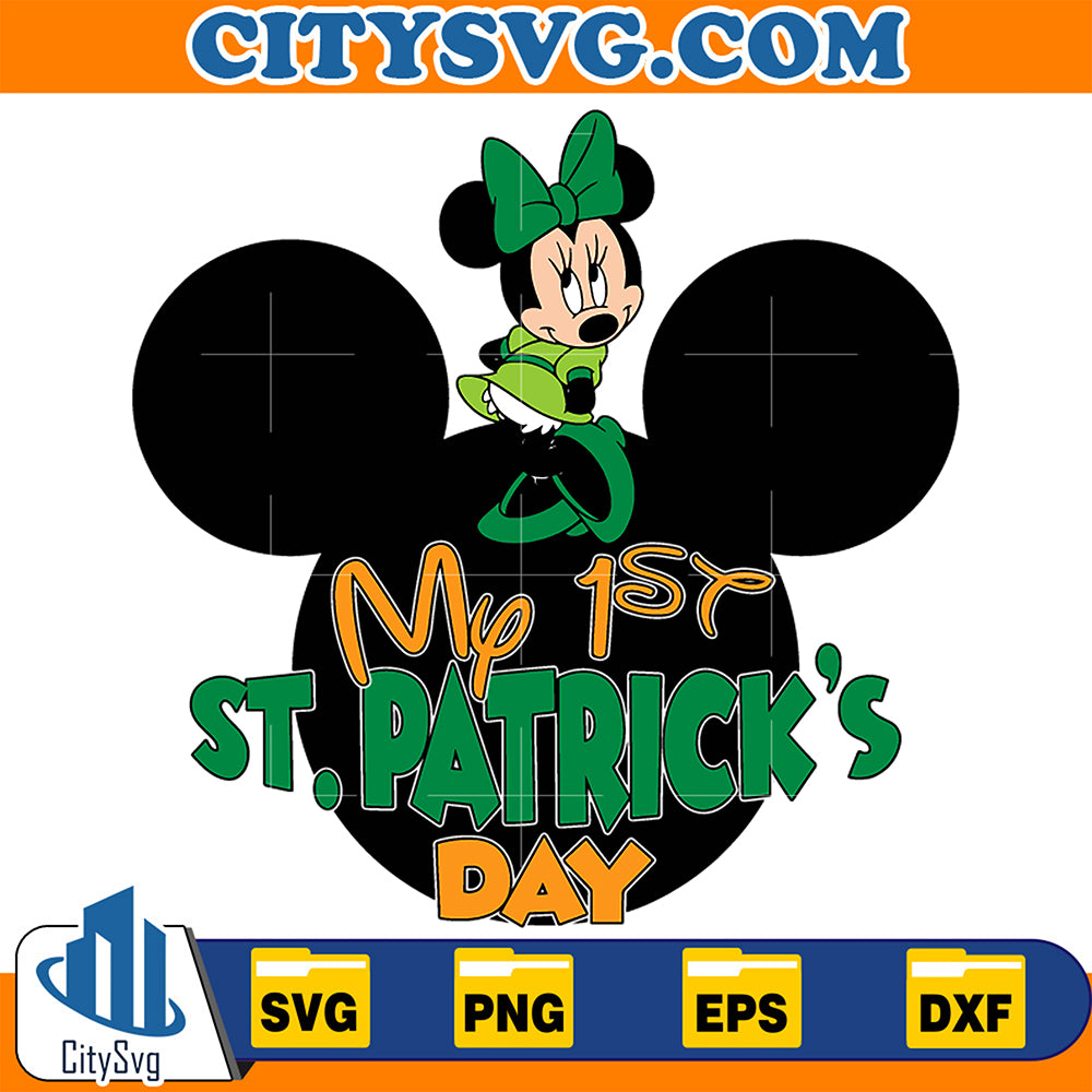 My1stStPatricksDayMinnieMouseSvg