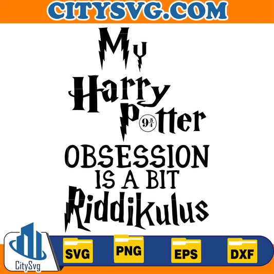 MyHarryPotterObsessionIsABitRiddikulusChristmasSvg