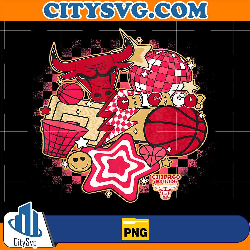 NBA-Chicago-Bulls-Psychedelic-Basketball-Png