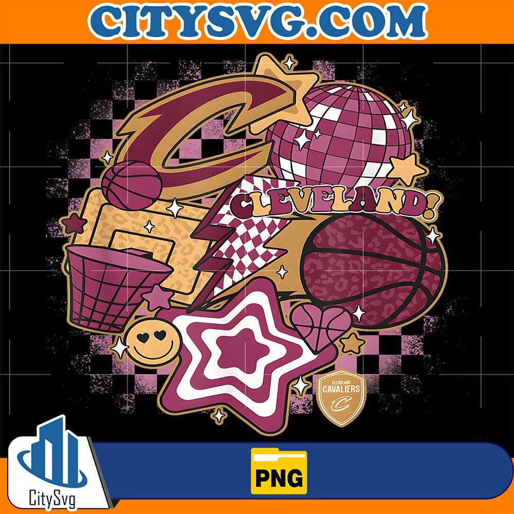 NBA-Cleveland-Cavaliers-Psychedelic-Basketball-Png
