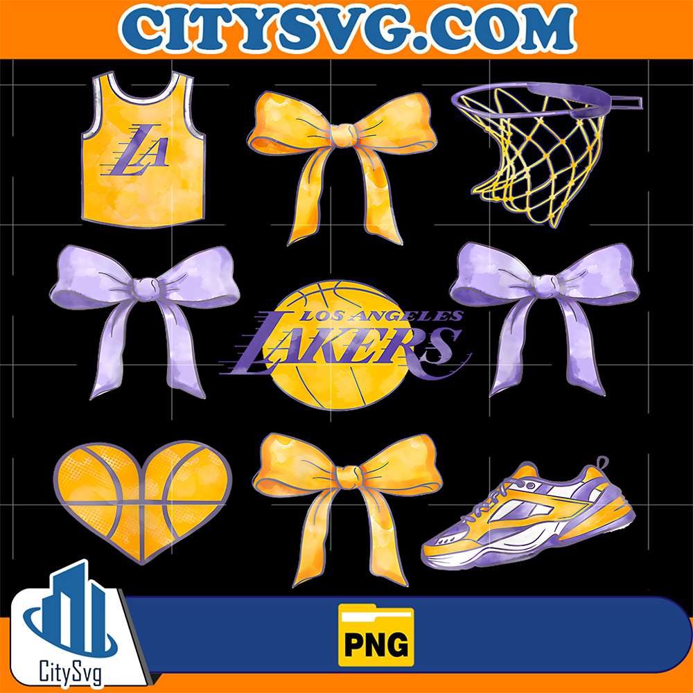 NBA-Los-Angeles-Lakers-Bow-Grid-Png