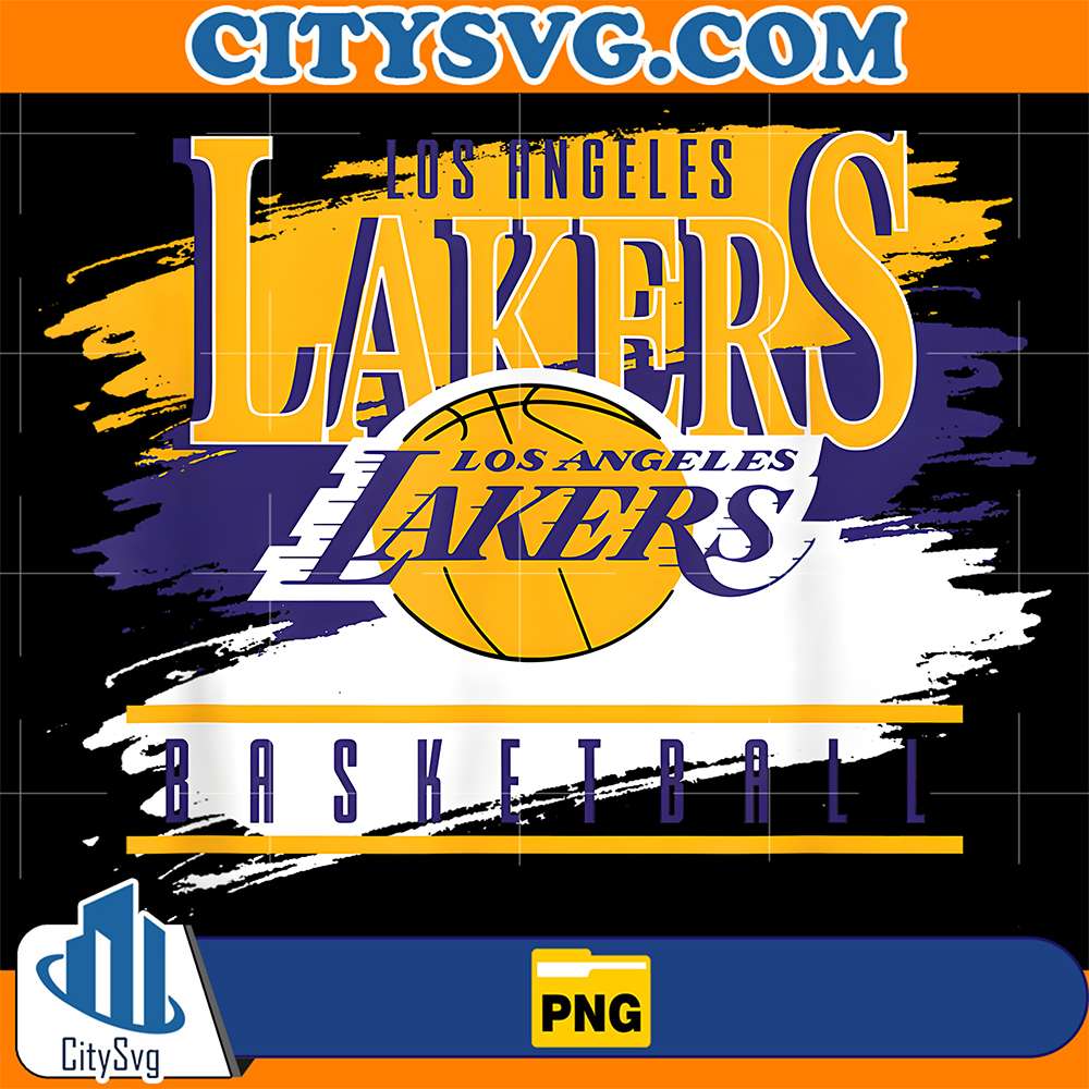 NBA-Los-Angeles-Lakers-Spilled-Paint-Png