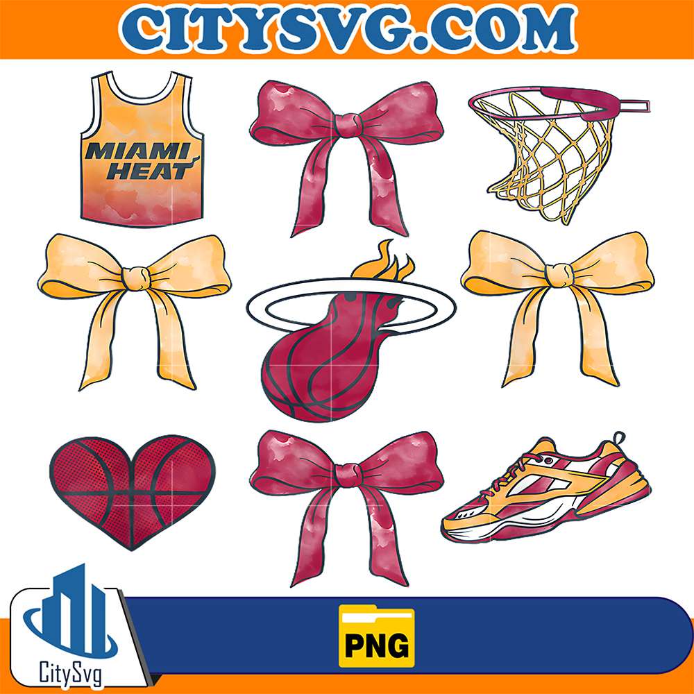 NBA-Miami-Heat-Bow-Grid-Png