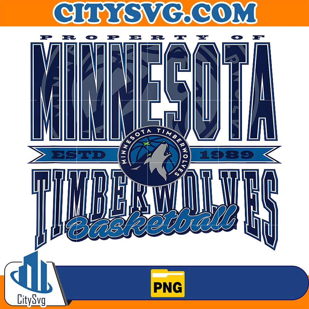 NBA-Minnesota-Timberwolves-Est-1989-Basketball-Png