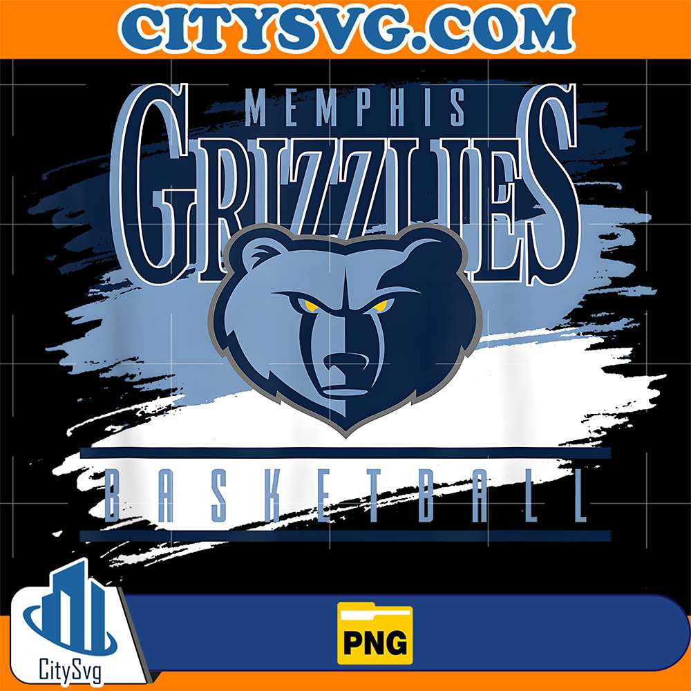 NBA Memphis Grizzlies Basketball Spilled Paint Png CitySvg