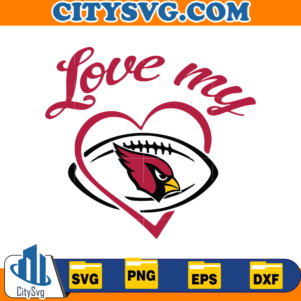 Love My Arizona Cardinals Svg