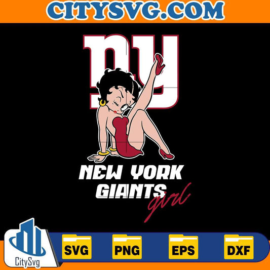 New-York-Giants-Betty-Boop-Svg