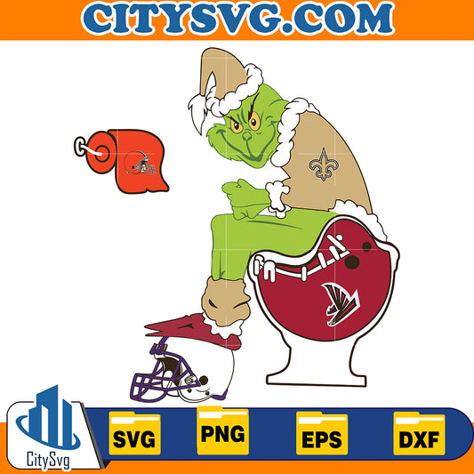 NewOrleansSaintsGrinchBestSvg