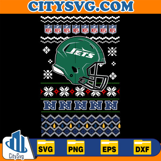 New York Jets Christmas Svg