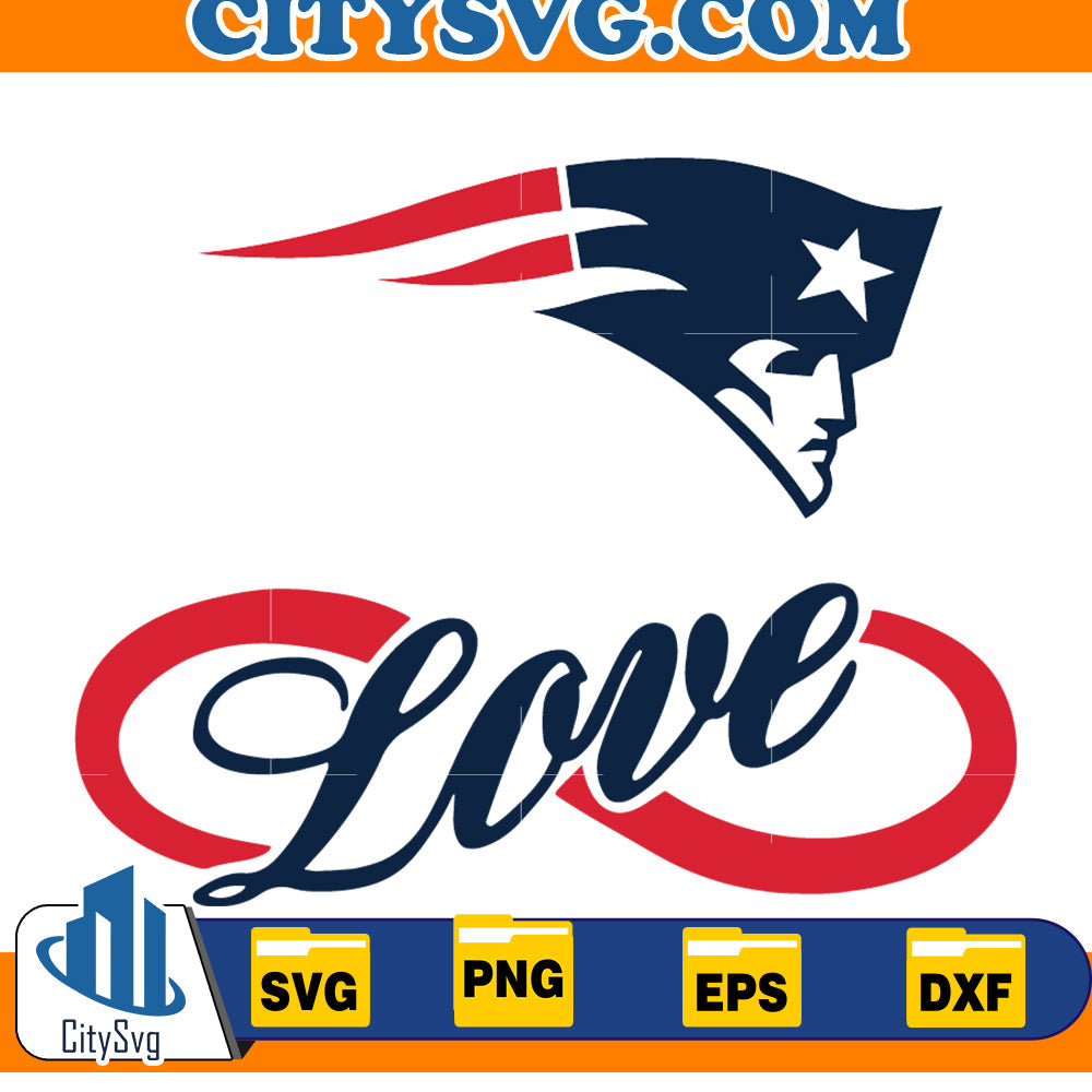 Love New England Patriots Svg