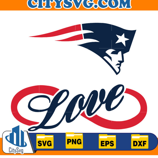 Love New England Patriots Svg