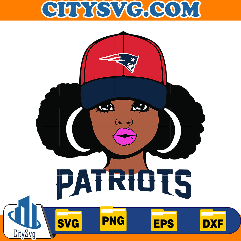 Cute Girl New England Patriots Svg