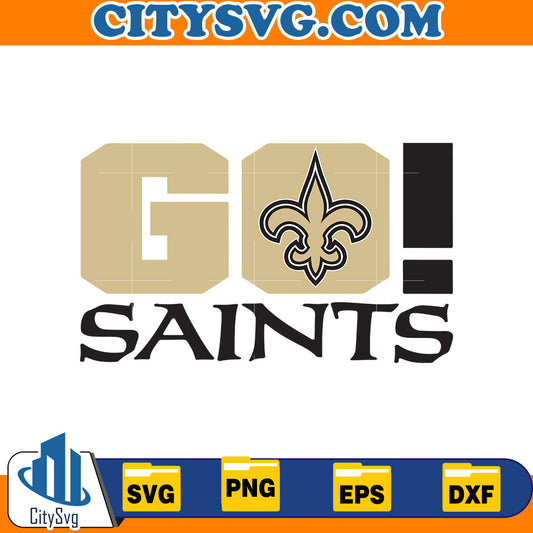 Go New Orleans Saints Svg